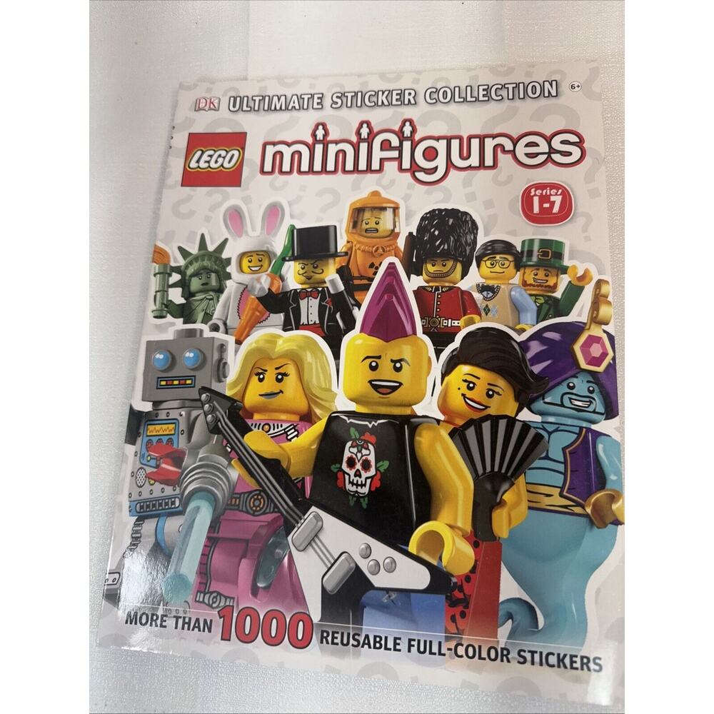 Lego Mini Figures Ultimate Stickers Collection 1000 Reusable Series 1-7 Like New